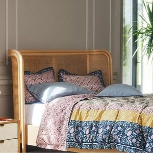 Anthropologie Meguro Queen Duvet Cover, 2 Standard Shams, 2 Euro Shams